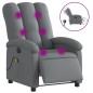 vidaXL Massagesessel Elektrisch Dunkelgrau Stoff vidaXL Massagesessel Elektrisch Dunkelgrau Stoff