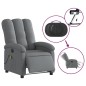 vidaXL Massagesessel Elektrisch Dunkelgrau Stoff vidaXL Massagesessel Elektrisch Dunkelgrau Stoff