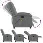 vidaXL Massagesessel Elektrisch Dunkelgrau Stoff vidaXL Massagesessel Elektrisch Dunkelgrau Stoff