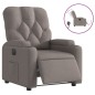 vidaXL Relaxsessel Elektrisch Taupe Stoff vidaXL Relaxsessel Elektrisch Taupe Stoff