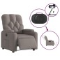 vidaXL Relaxsessel Elektrisch Taupe Stoff vidaXL Relaxsessel Elektrisch Taupe Stoff