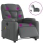 vidaXL Massagesessel Elektrisch Grau Kunstleder vidaXL Massagesessel Elektrisch Grau Kunstleder