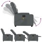 vidaXL Massagesessel Elektrisch Grau Kunstleder vidaXL Massagesessel Elektrisch Grau Kunstleder