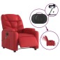vidaXL Massagesessel Elektrisch Rot Kunstleder vidaXL Massagesessel Elektrisch Rot Kunstleder