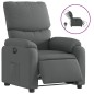 vidaXL Relaxsessel Elektrisch Dunkelgrau Stoff vidaXL Relaxsessel Elektrisch Dunkelgrau Stoff