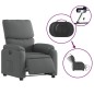 vidaXL Relaxsessel Elektrisch Dunkelgrau Stoff vidaXL Relaxsessel Elektrisch Dunkelgrau Stoff