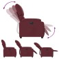 vidaXL Relaxsessel Elektrisch Weinrot Stoff vidaXL Relaxsessel Elektrisch Weinrot Stoff