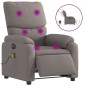 vidaXL Massagesessel Elektrisch Taupe Stoff vidaXL Massagesessel Elektrisch Taupe Stoff