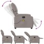 vidaXL Massagesessel Elektrisch Taupe Stoff vidaXL Massagesessel Elektrisch Taupe Stoff