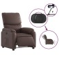 vidaXL Elektrischer Relaxsessel Braun Kunstleder vidaXL Elektrischer Relaxsessel Braun Kunstleder