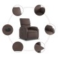 vidaXL Elektrischer Relaxsessel Braun Kunstleder vidaXL Elektrischer Relaxsessel Braun Kunstleder