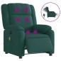 vidaXL Massagesessel Elektrisch Dunkelgrün Stoff vidaXL Massagesessel Elektrisch Dunkelgrün Stoff