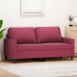 vidaXL 2-Sitzer-Sofa Weinrot 140 cm Samt vidaXL 2-Sitzer-Sofa Weinrot 140 cm Samt
