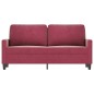 vidaXL 2-Sitzer-Sofa Weinrot 140 cm Samt vidaXL 2-Sitzer-Sofa Weinrot 140 cm Samt