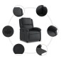 vidaXL Relaxsessel Elektrisch Schwarz Echtleder vidaXL Relaxsessel Elektrisch Schwarz Echtleder