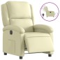 vidaXL Relaxsessel Elektrisch Creme Echtleder vidaXL Relaxsessel Elektrisch Creme Echtleder