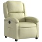 vidaXL Relaxsessel Elektrisch Creme Echtleder vidaXL Relaxsessel Elektrisch Creme Echtleder