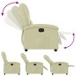vidaXL Relaxsessel Elektrisch Creme Echtleder vidaXL Relaxsessel Elektrisch Creme Echtleder