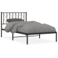 vidaXL Bettgestell mit Kopfteil Metall Schwarz 100x190 cm vidaXL Bettgestell mit Kopfteil Metall Schwarz 100x190 cm