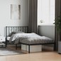 vidaXL Bettgestell mit Kopfteil Metall Schwarz 107x203 cm vidaXL Bettgestell mit Kopfteil Metall Schwarz 107x203 cm