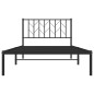 vidaXL Bettgestell mit Kopfteil Metall Schwarz 107x203 cm vidaXL Bettgestell mit Kopfteil Metall Schwarz 107x203 cm