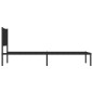 vidaXL Bettgestell mit Kopfteil Metall Schwarz 107x203 cm vidaXL Bettgestell mit Kopfteil Metall Schwarz 107x203 cm