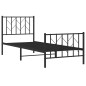 vidaXL Bettgestell mit Kopf- und Fußteil Metall Schwarz 80x200 cm vidaXL Bettgestell mit Kopf- und Fußteil Metall Schwarz 80x200 cm