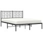 vidaXL Bettgestell mit Kopfteil Metall Schwarz 140x200 cm vidaXL Bettgestell mit Kopfteil Metall Schwarz 140x200 cm