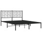 vidaXL Bettgestell mit Kopfteil Metall Schwarz 140x200 cm vidaXL Bettgestell mit Kopfteil Metall Schwarz 140x200 cm