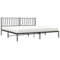 vidaXL Bettgestell mit Kopfteil Metall Schwarz 200x200 cm vidaXL Bettgestell mit Kopfteil Metall Schwarz 200x200 cm