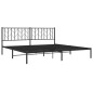 vidaXL Bettgestell mit Kopfteil Metall Schwarz 200x200 cm vidaXL Bettgestell mit Kopfteil Metall Schwarz 200x200 cm