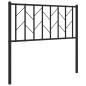 vidaXL Kopfteil Metall Schwarz 90 cm