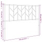 vidaXL Kopfteil Metall Schwarz 107 cm vidaXL Kopfteil Metall Schwarz 107 cm