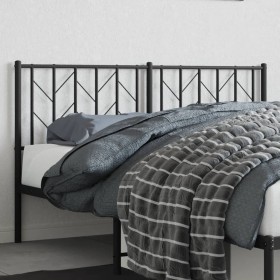 vidaXL Kopfteil Metall Schwarz 150 cm