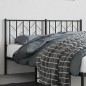 vidaXL Kopfteil Metall Schwarz 150 cm