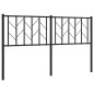 vidaXL Kopfteil Metall Schwarz 150 cm