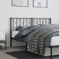 vidaXL Kopfteil Metall Schwarz 150 cm