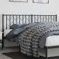 vidaXL Kopfteil Metall Schwarz 180 cm