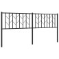 vidaXL Kopfteil Metall Schwarz 180 cm