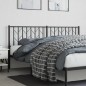 vidaXL Kopfteil Metall Schwarz 180 cm