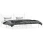 vidaXL Bettgestell mit Kopfteil Metall Weiß 193x203 cm vidaXL Bettgestell mit Kopfteil Metall Weiß 193x203 cm