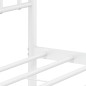 vidaXL Bettgestell mit Kopfteil Metall Weiß 193x203 cm vidaXL Bettgestell mit Kopfteil Metall Weiß 193x203 cm