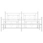 vidaXL Bettgestell mit Kopf- und Fußteil Metall Weiß 180x200 cm vidaXL Bettgestell mit Kopf- und Fußteil Metall Weiß 180x200 cm