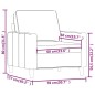 vidaXL Sessel Creme 60 cm Samt vidaXL Sessel Creme 60 cm Samt