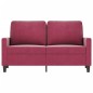 vidaXL 2-Sitzer-Sofa Weinrot 120 cm Samt vidaXL 2-Sitzer-Sofa Weinrot 120 cm Samt