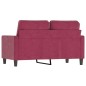 vidaXL 2-Sitzer-Sofa Weinrot 120 cm Samt vidaXL 2-Sitzer-Sofa Weinrot 120 cm Samt