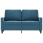 vidaXL 2-Sitzer-Sofa Blau 120 cm Samt vidaXL 2-Sitzer-Sofa Blau 120 cm Samt