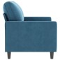 vidaXL 2-Sitzer-Sofa Blau 120 cm Samt vidaXL 2-Sitzer-Sofa Blau 120 cm Samt
