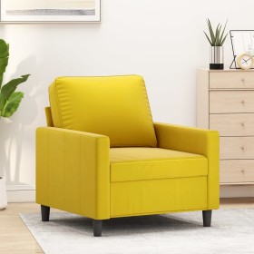 vidaXL Sessel Gelb 60 cm Samt