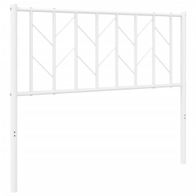 vidaXL Kopfteil Metall Weiß 100 cm
